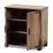 Baxton Studio Cyrille Farmhouse Rustic Finished Wood 2-Door Shoe Cabinet 169-10886 - alternate 4